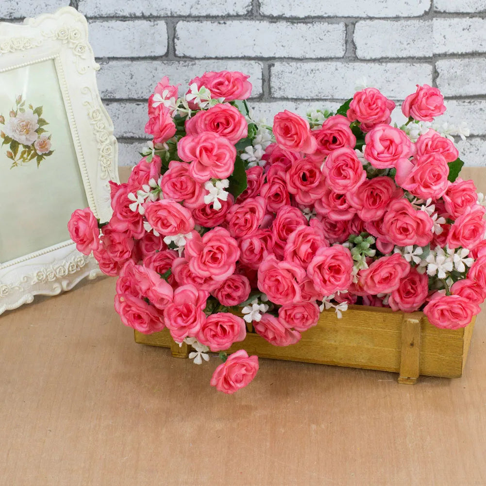 15Heads Artificial Rose Flower Bouquet