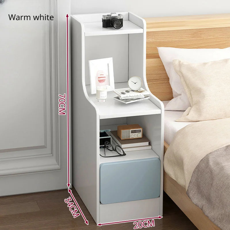 Wooden Mini Bedside Table with Drawer