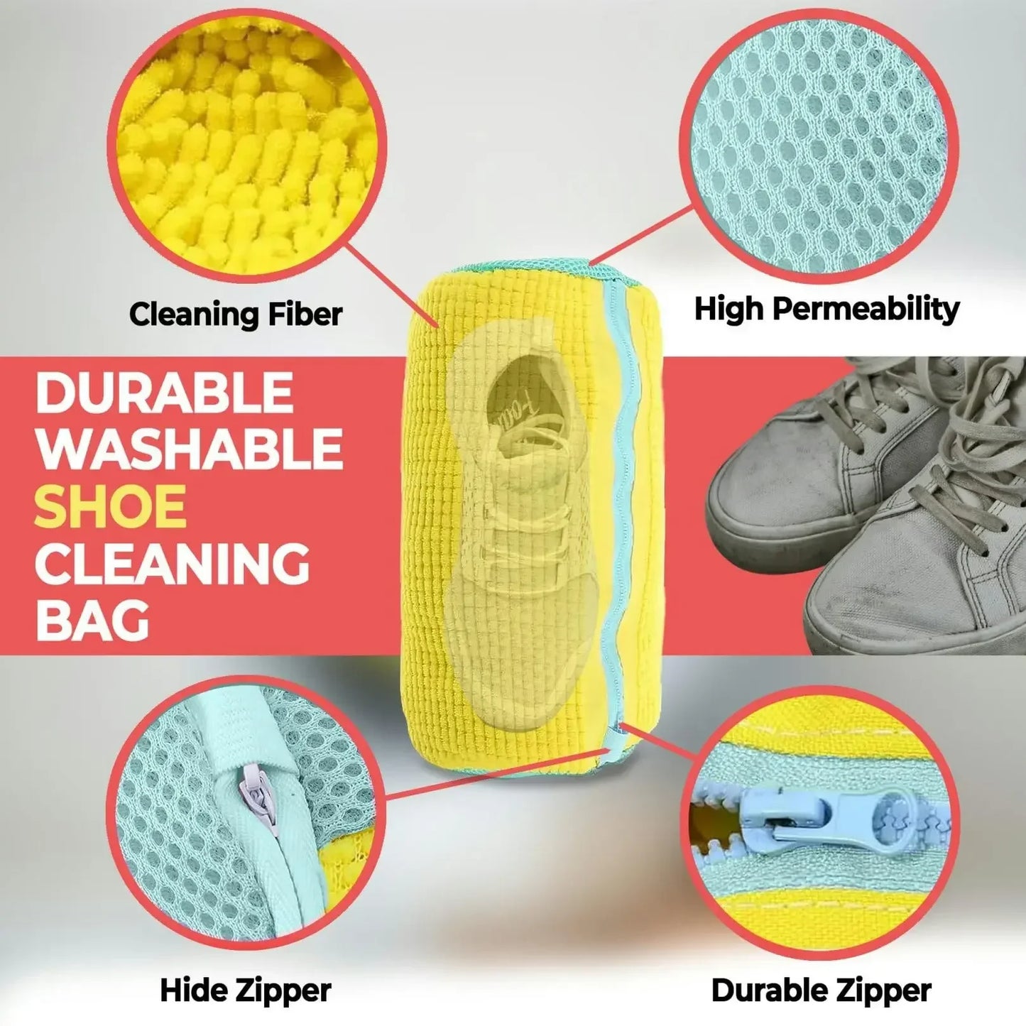 Machine Washing Shoes Bags
