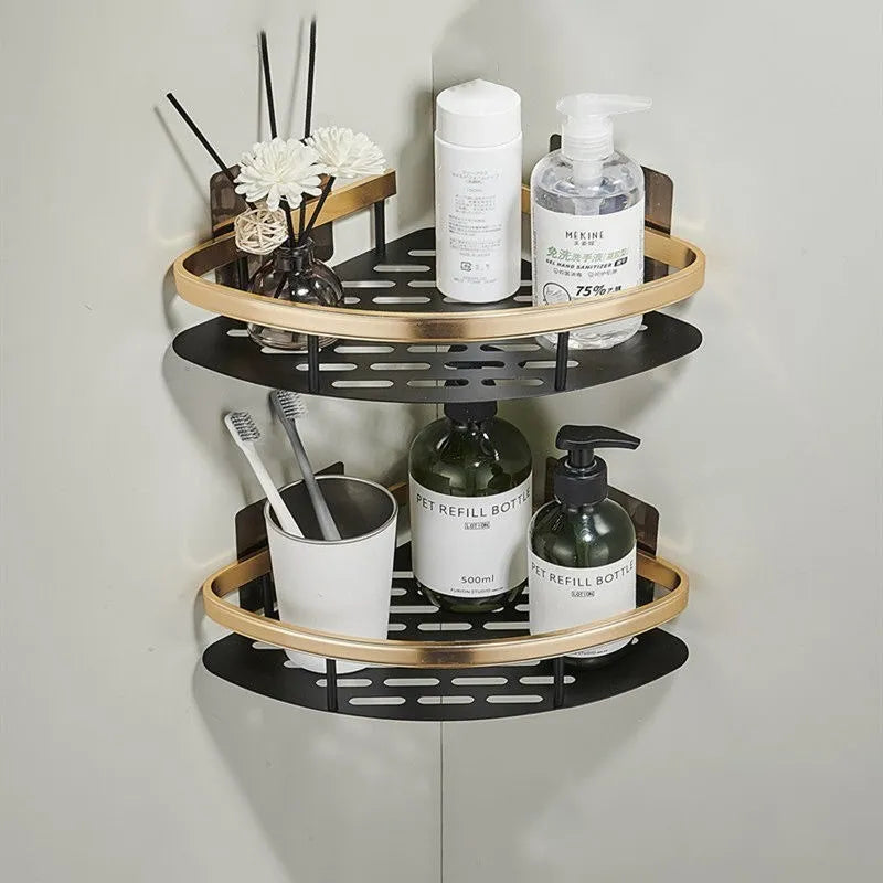 Luxury Bathroom Aluminum Shelves