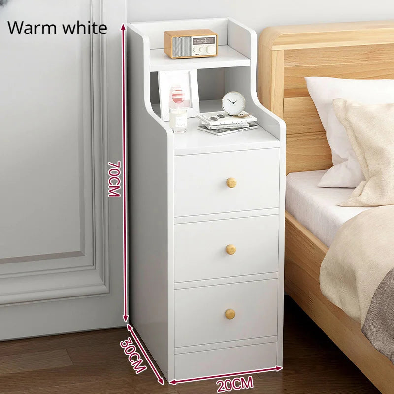 Wooden Mini Bedside Table with Drawer