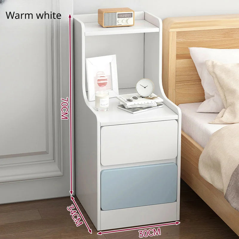 Wooden Mini Bedside Table with Drawer