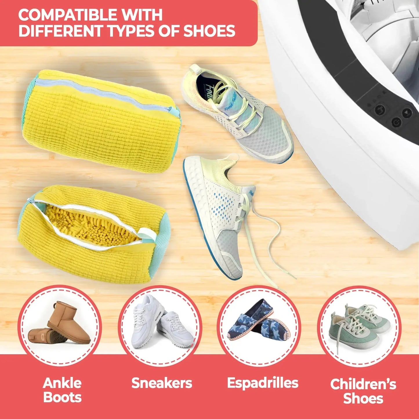 Machine Washing Shoes Bags