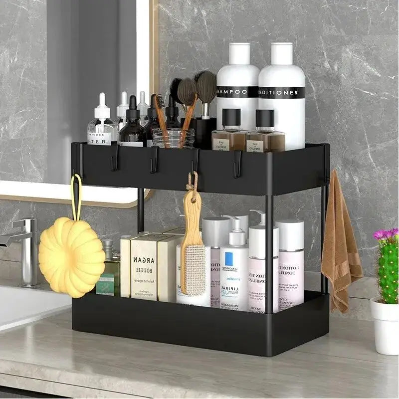 2 Tier Under Kitchen Sink Multipurpose Storage Organizer