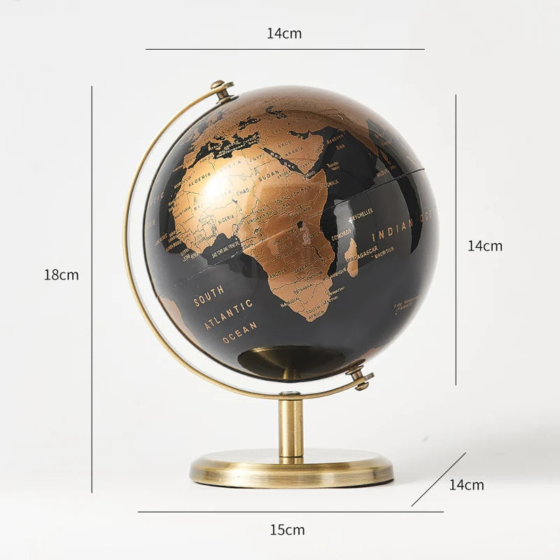 Desk mounted Globe for kid's study or office decor.