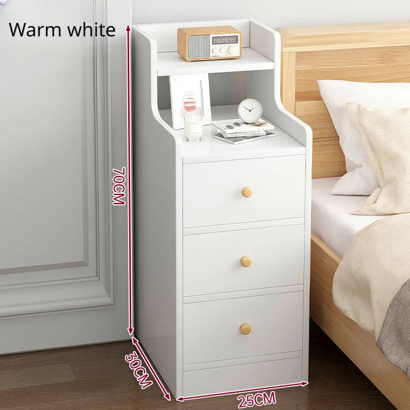 Wooden Mini Bedside Table with Drawer