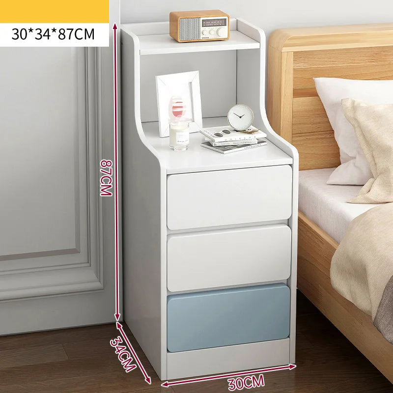 Wooden Mini Bedside Table with Drawer