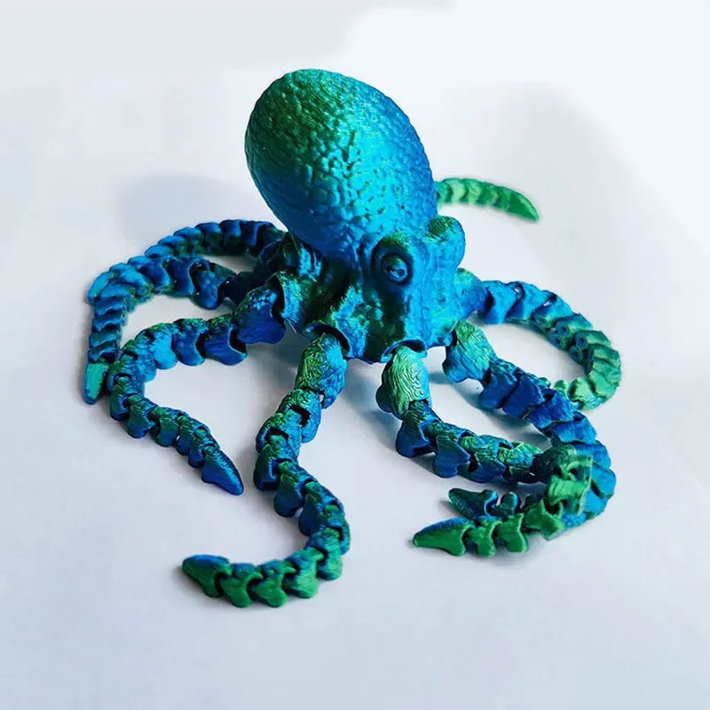3D Printed Octopus Figurine with Flexible Joints