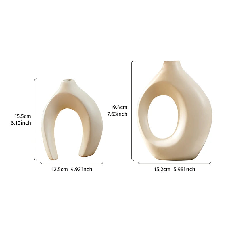 2PCS Set Creative Couple Series Home Decoration Vase