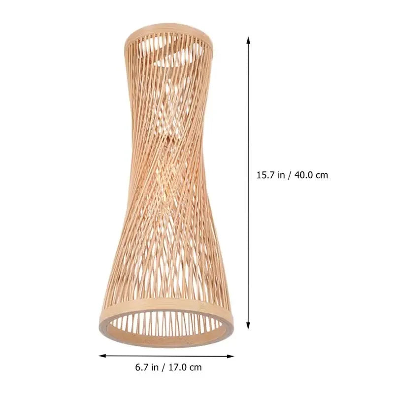 Japanese Bamboo Rattan Woven Ceiling Hanging Light