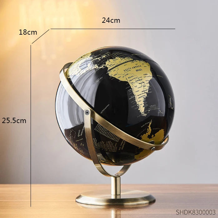 Desk mounted Globe for kid's study or office decor.