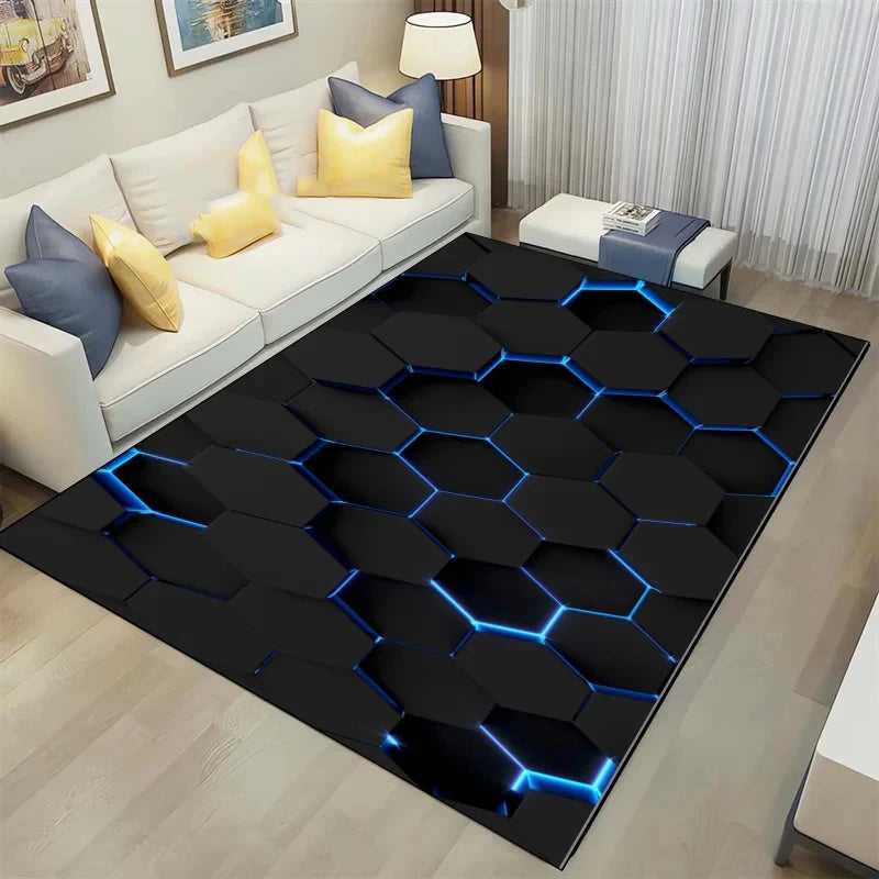 3D Geometrical Design Carpet