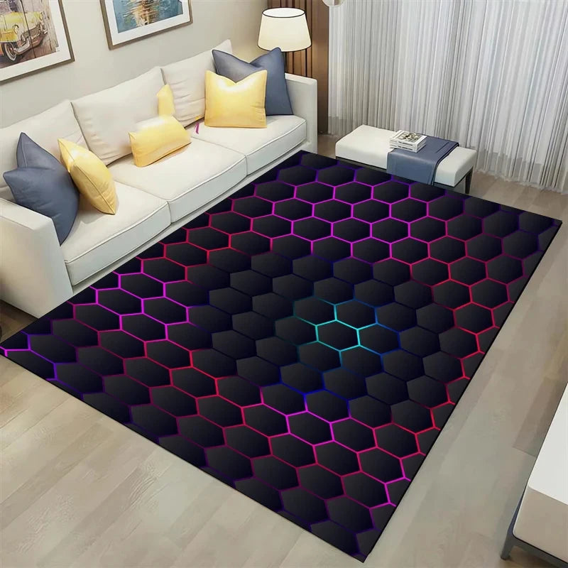 3D Geometrical Design Carpet