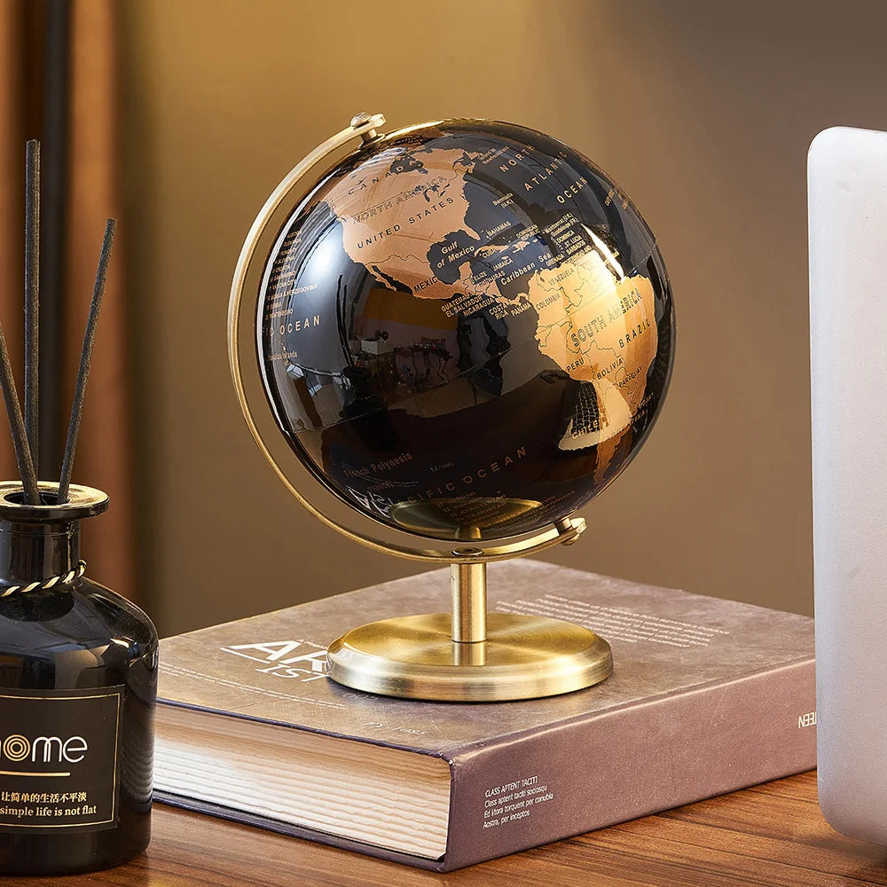 Desk mounted Globe for kid's study or office decor.