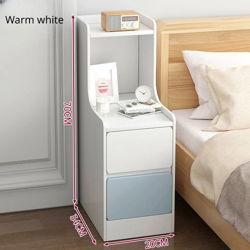 Wooden Mini Bedside Table with Drawer