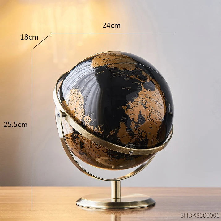 Desk mounted Globe for kid's study or office decor.