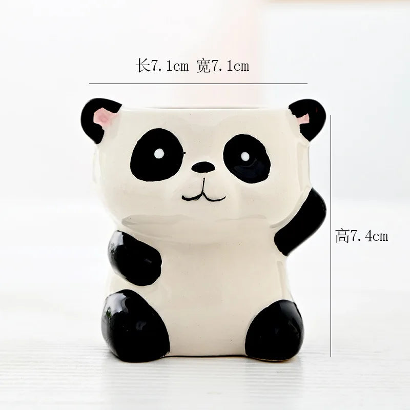 Cartoon Theme Tiny Ceramic Flower Pot