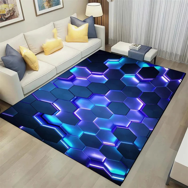 3D Geometrical Design Carpet