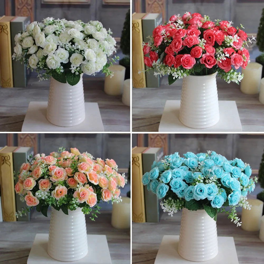 15Heads Artificial Rose Flower Bouquet