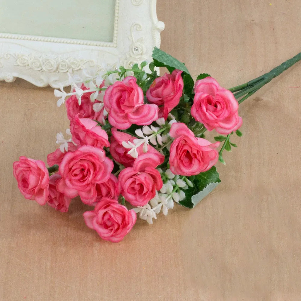 15Heads Artificial Rose Flower Bouquet