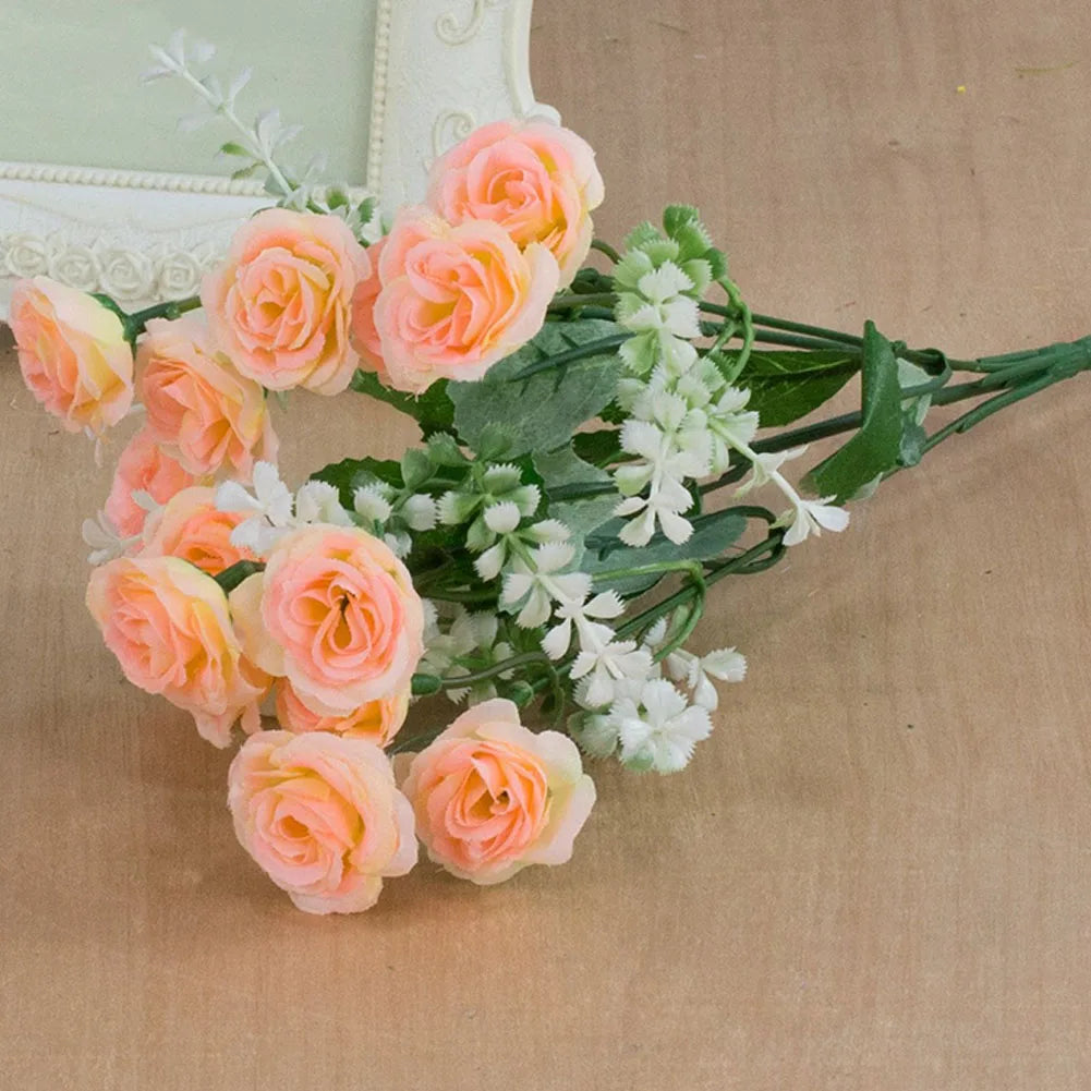 15Heads Artificial Rose Flower Bouquet