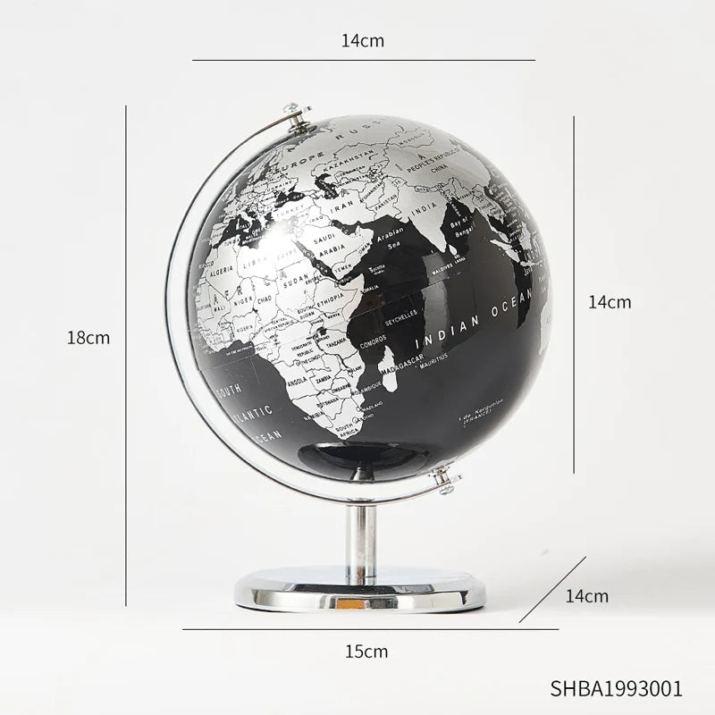 Desk mounted Globe for kid's study or office decor.