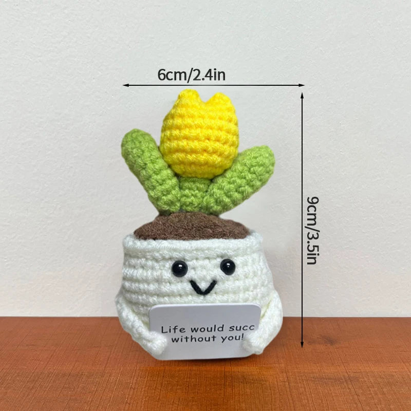 Handmade Crochet Potted Toy Decors
