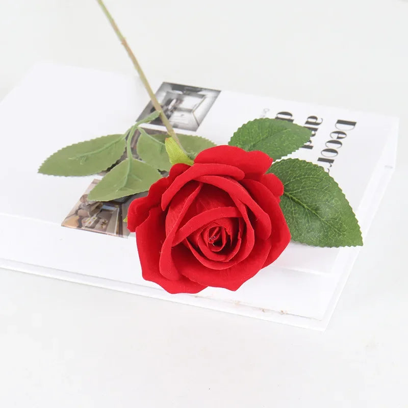 5Pcs Artificial Flowers Bouquet Silk- Rose Flower