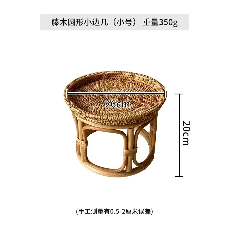 Creative Handmade Rattan Weaved Tea Table