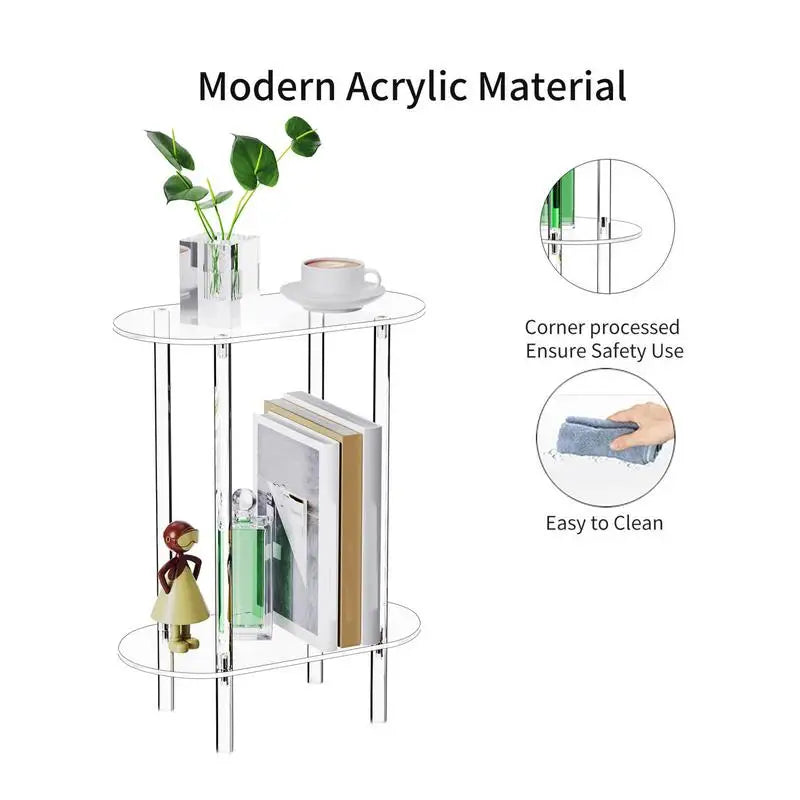 Sofa Side Table Side Transparent Design