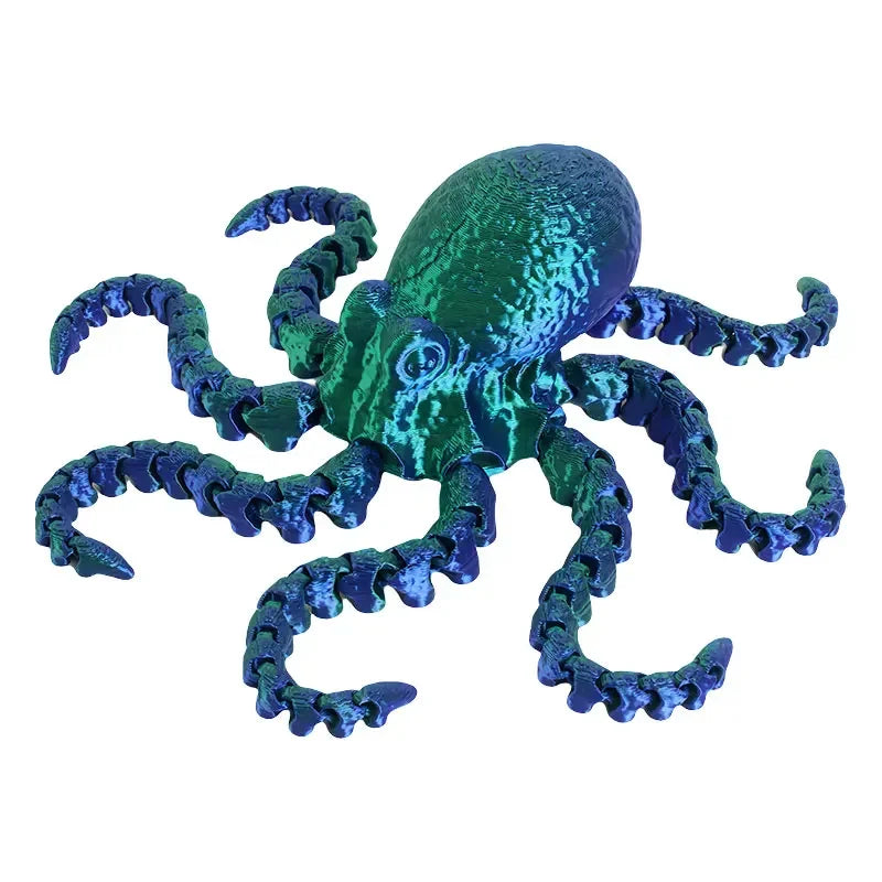 3D Printed Octopus Figurine with Flexible Joints