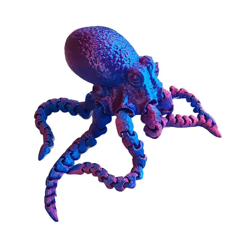 3D Printed Octopus Figurine with Flexible Joints