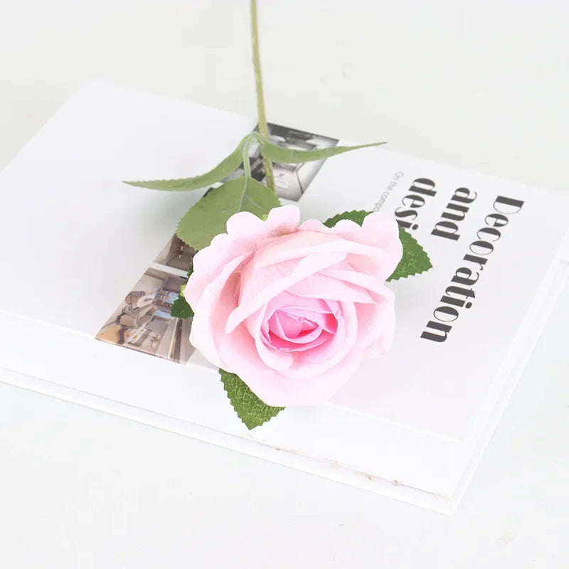 5Pcs Artificial Flowers Bouquet Silk- Rose Flower
