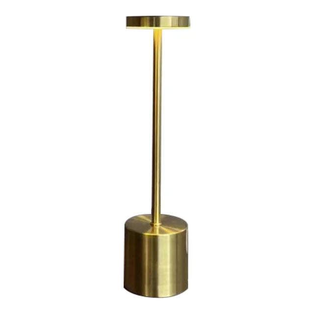 Metallic Touch Type Rechargeable Table Lamp