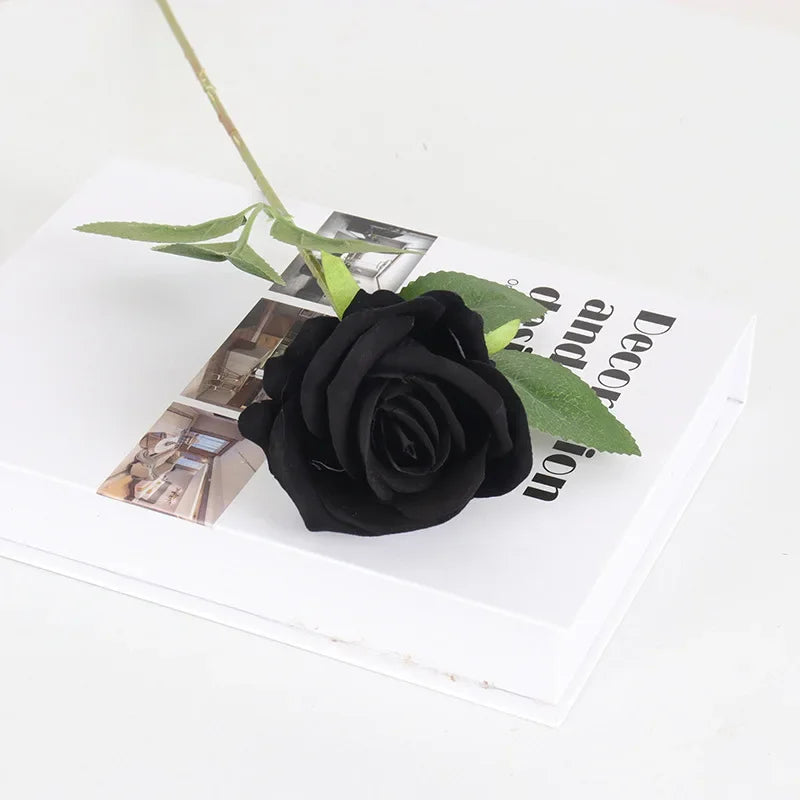5Pcs Artificial Flowers Bouquet Silk- Rose Flower