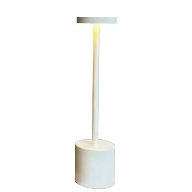 Metallic Touch Type Rechargeable Table Lamp