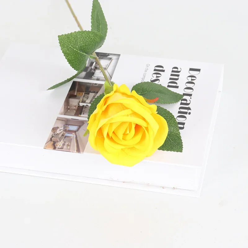 5Pcs Artificial Flowers Bouquet Silk- Rose Flower