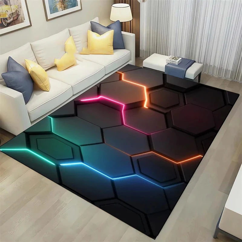 3D Geometrical Design Carpet