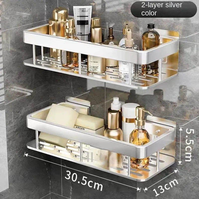 Luxury Bathroom Aluminum Shelves
