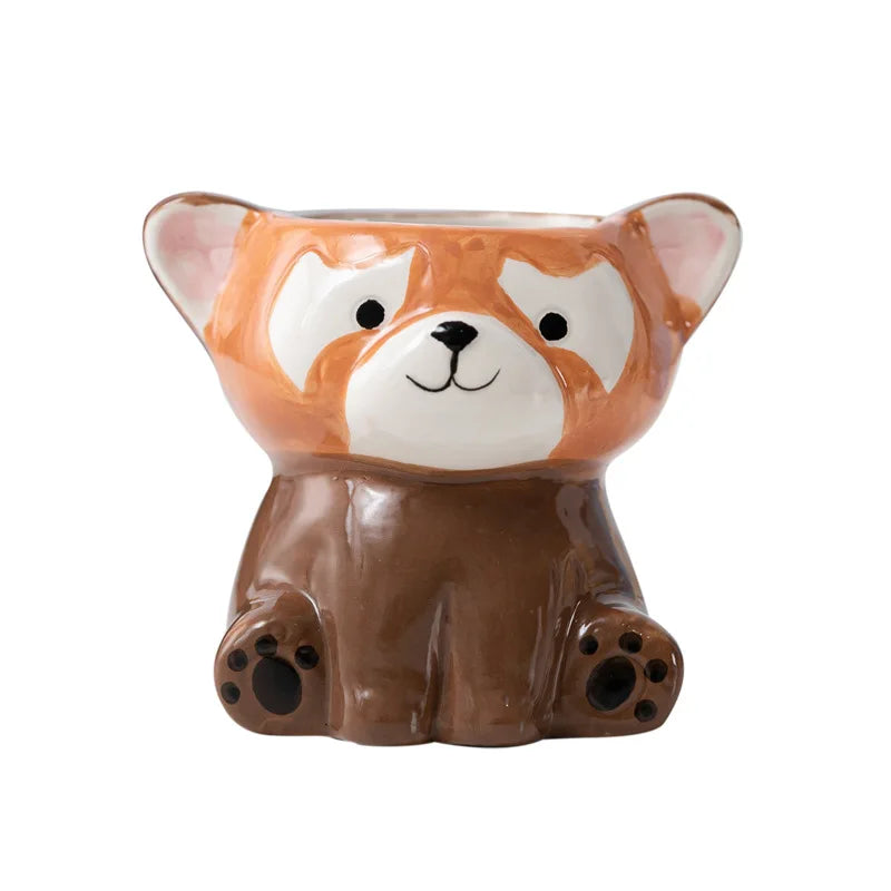 Cartoon Theme Tiny Ceramic Flower Pot