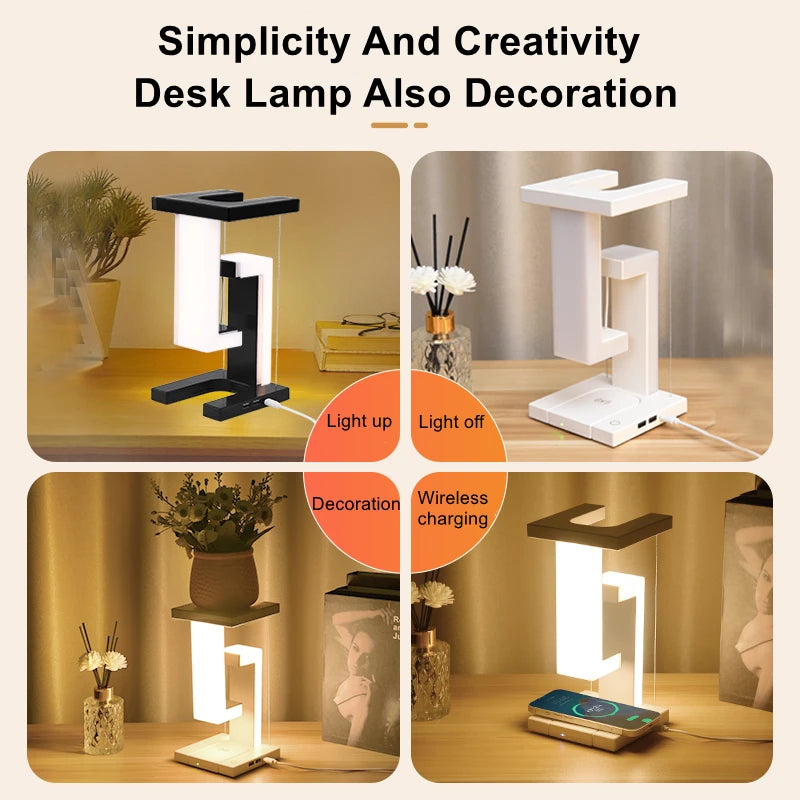 Floating Lamp with Detachable Wireless Charger