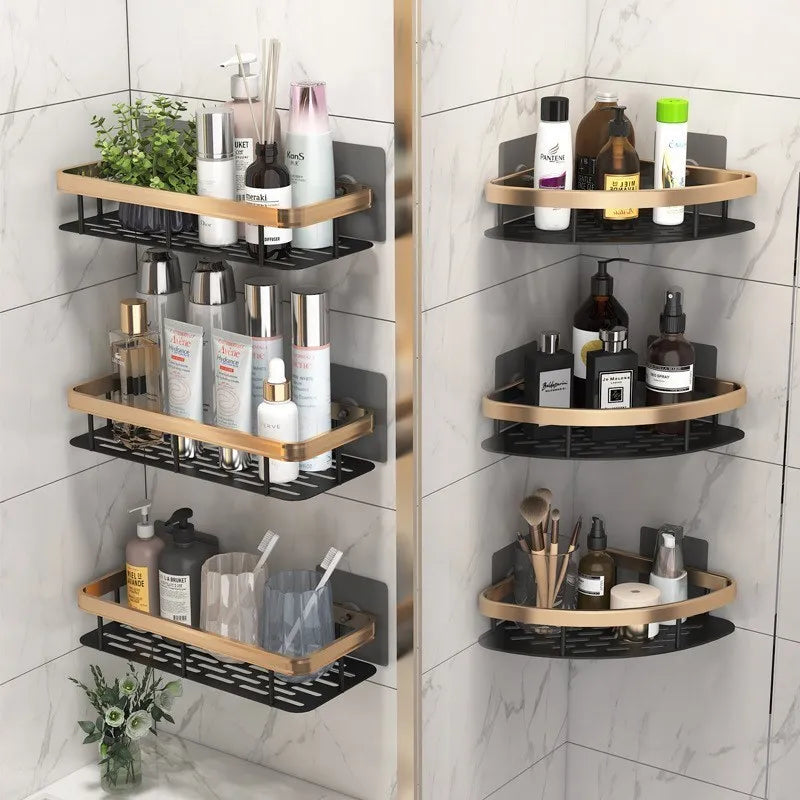 Luxury Bathroom Aluminum Shelves