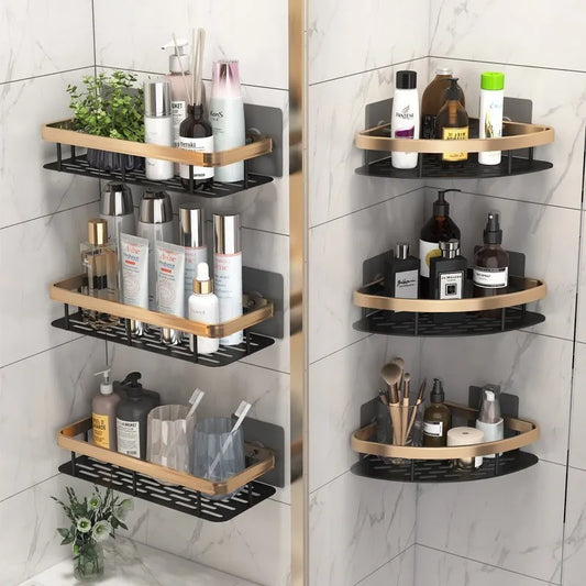 Luxury Bathroom Aluminum Shelves