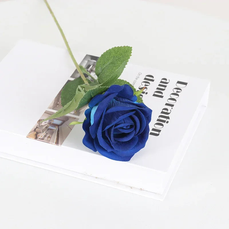 5Pcs Artificial Flowers Bouquet Silk- Rose Flower