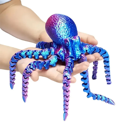 3D Printed Octopus Figurine with Flexible Joints