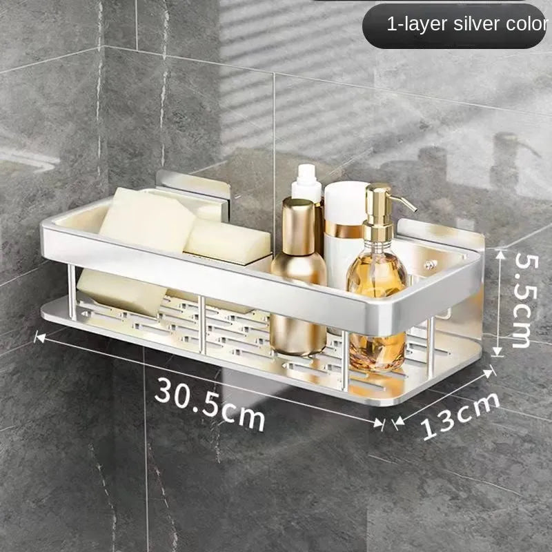 Luxury Bathroom Aluminum Shelves