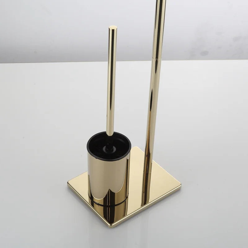 Floor Mounted Holder for Toilet Brush, Paper or Towel