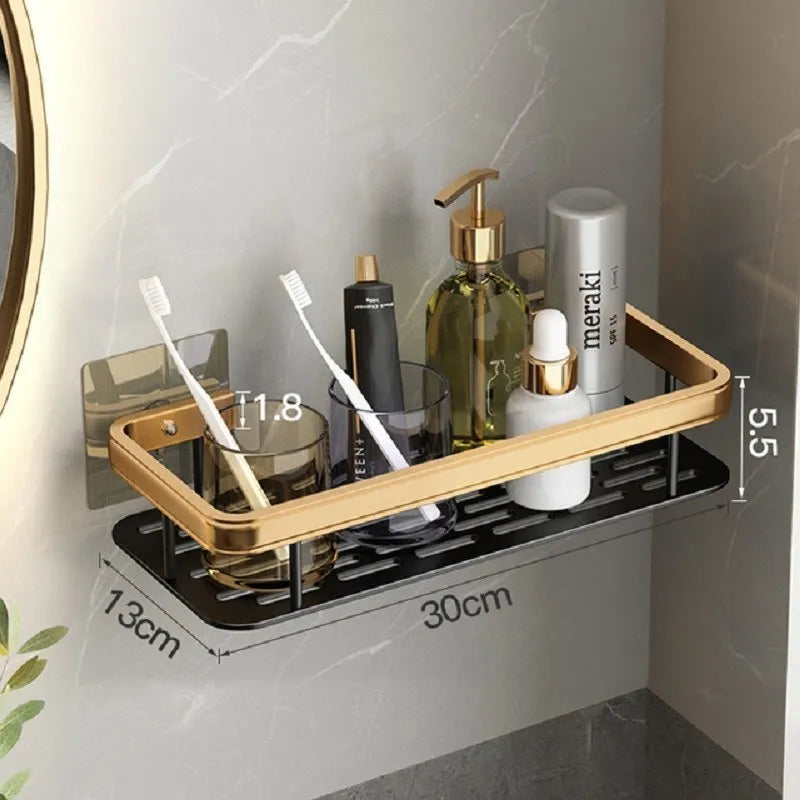 Luxury Bathroom Aluminum Shelves