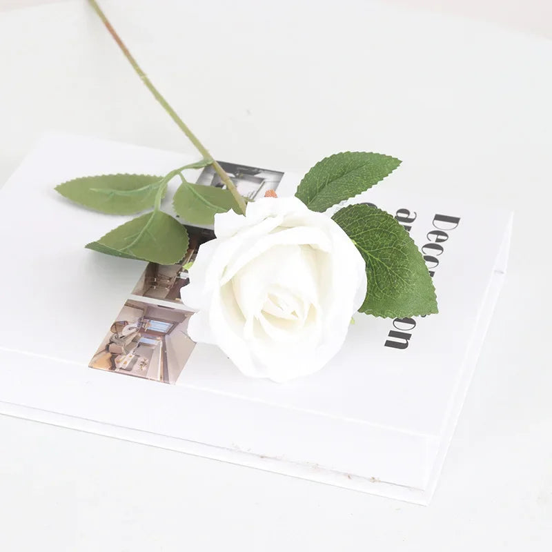 5Pcs Artificial Flowers Bouquet Silk- Rose Flower
