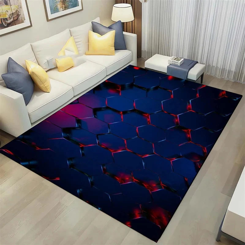 3D Geometrical Design Carpet